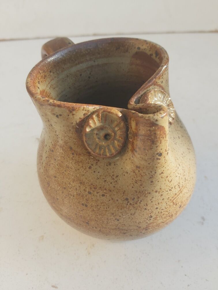 Pitcher zoomorphic sandstone vintage owl