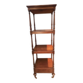 Square tiered English cake stand