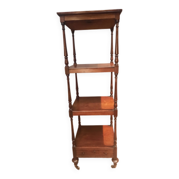 Square tiered English cake stand