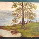 French oil painting on board, signed Lavoy