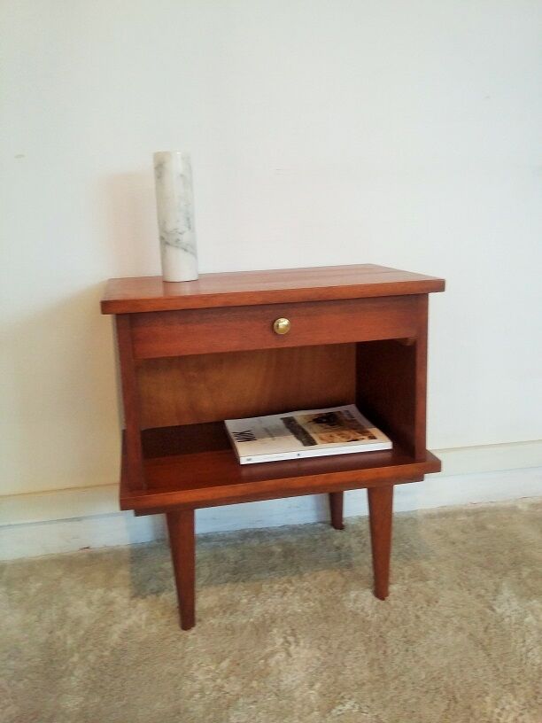 Vintage teak bedside