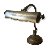 Desk notary bronze piano lamp and brass