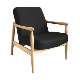Mid-century polish chair GFM-64 designed in 1965 by Edmund Homa