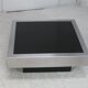 Coffee table in steel and black glass. France, circa 1970