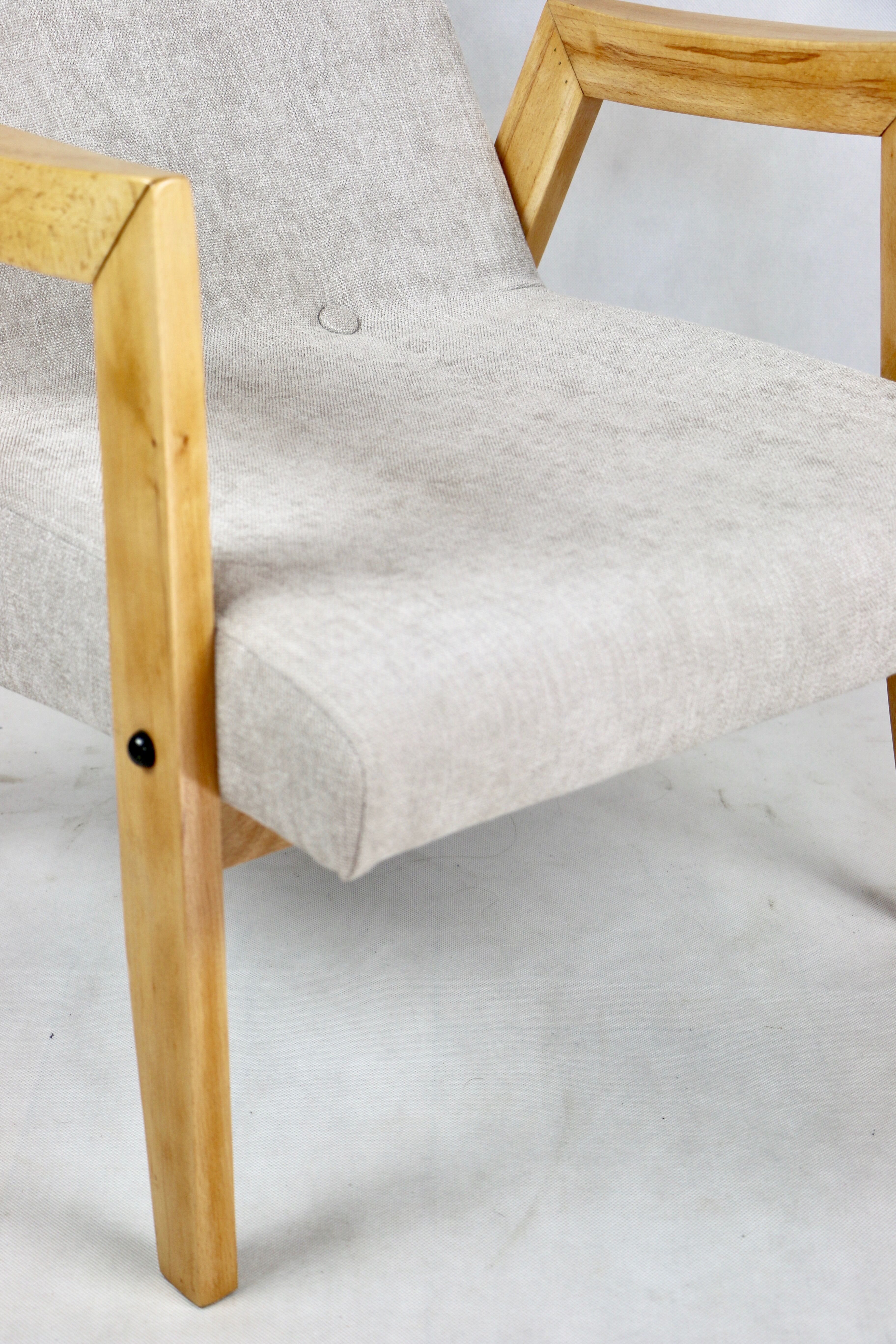 Beige danubio vintage design chair, 1970s