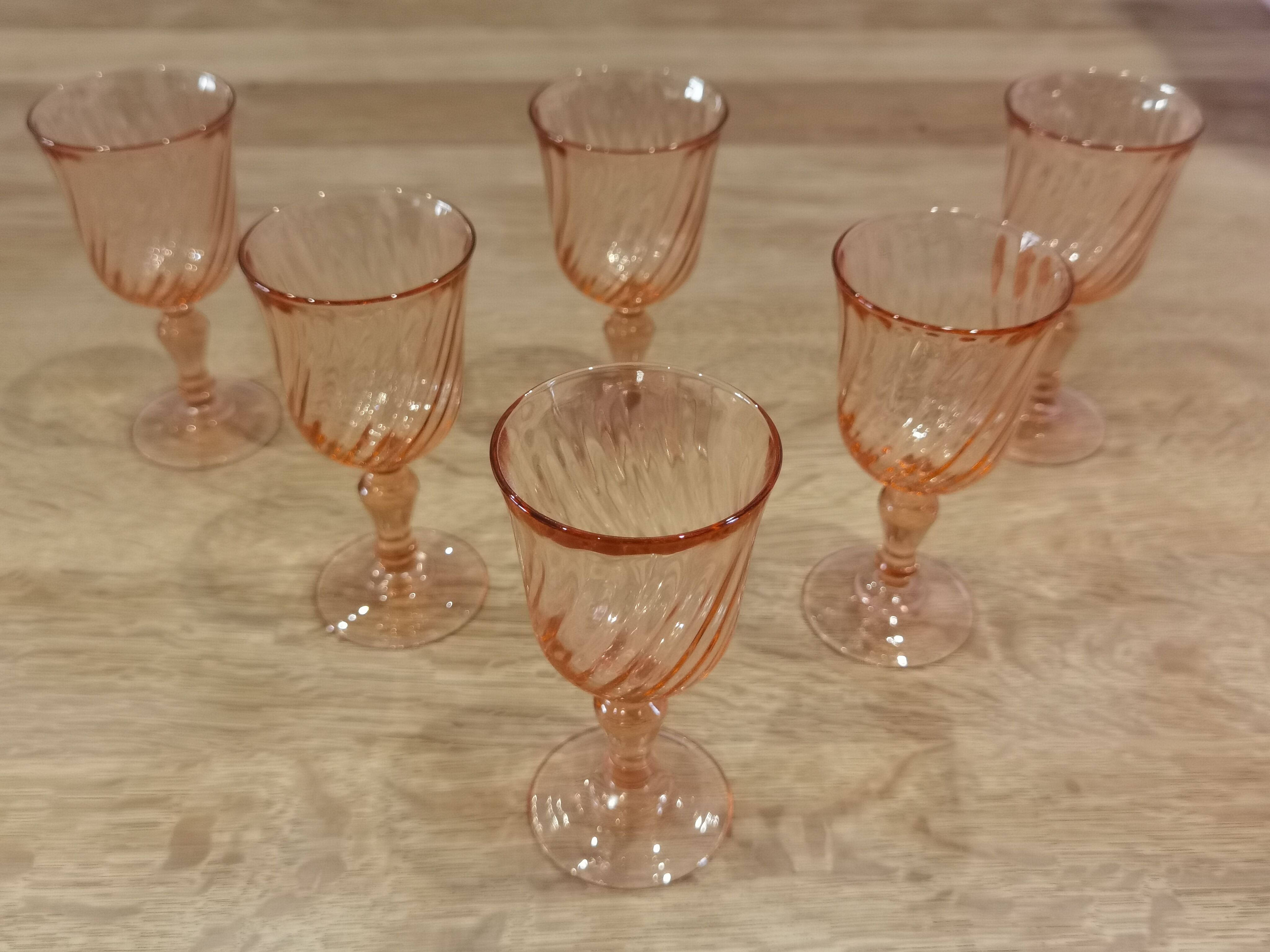 6 glasses wine/aperitif Rosaline Arcoroc Luminarc