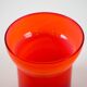 Red glass vase, Danish design, 1970s, made in Denmark