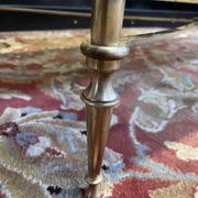 Table basse laiton et marbre