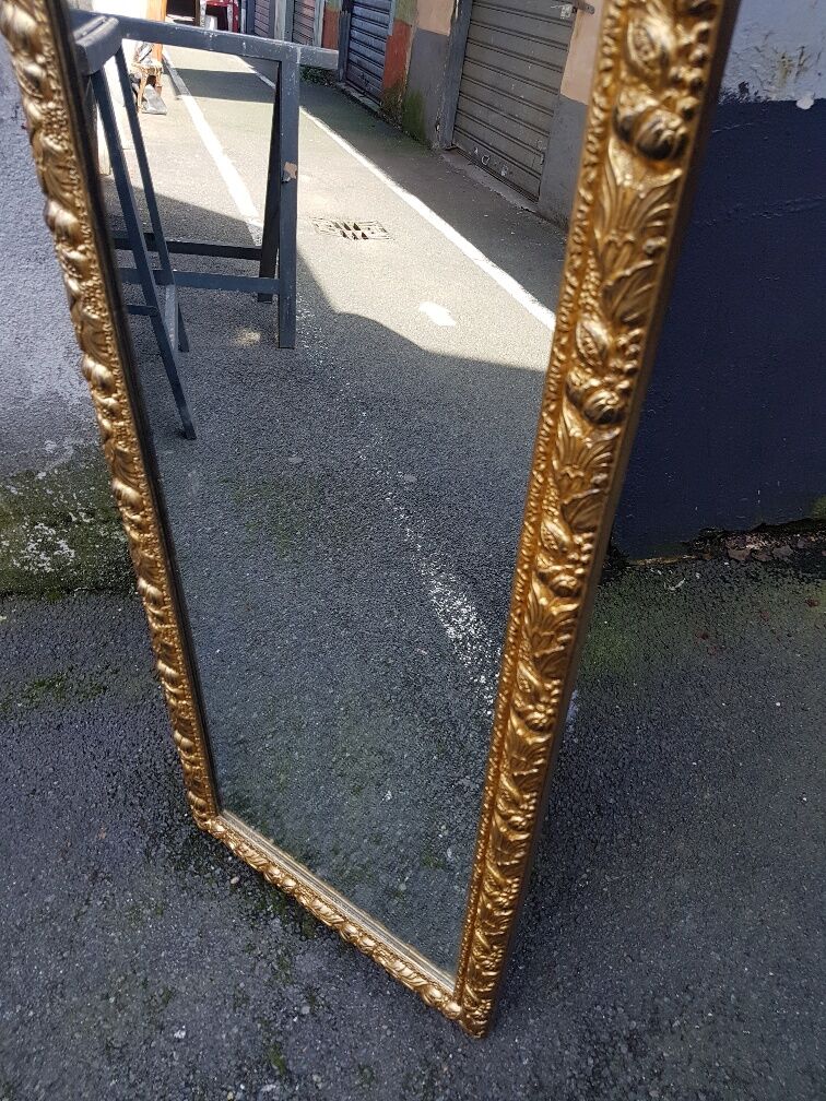 Miroir doré de style italien dit " francesca "  44x178cm