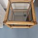 Glass and rattan table