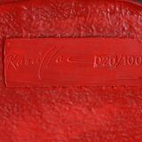 Red Elephant Chair by Bernard Rancillac