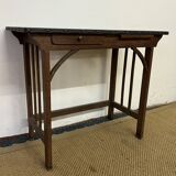 Small vintage wooden desk / console table