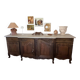 Large walnut sideboard in Louis XV style
