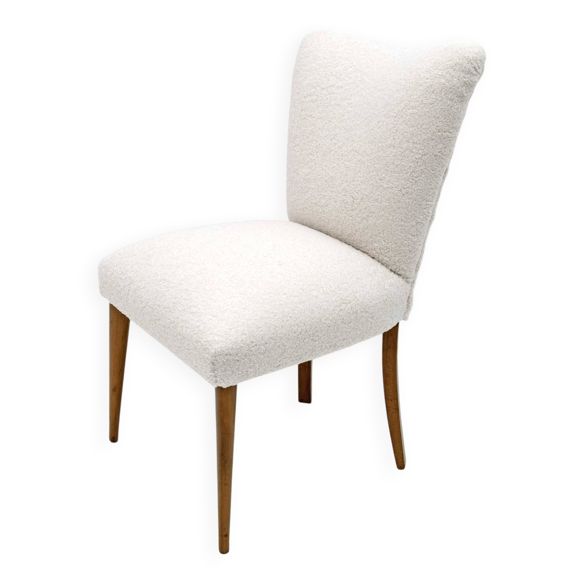 Mid-Century Modern Italian Bouclé Small Armchair, 1950s