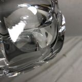 Cendrier cristal Daum grand modèle signé France vintage