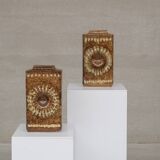 Pair of Mid-Century 'Zsolnay' Ceramic Urns or Vases