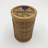 Wicker and butterflies coasters