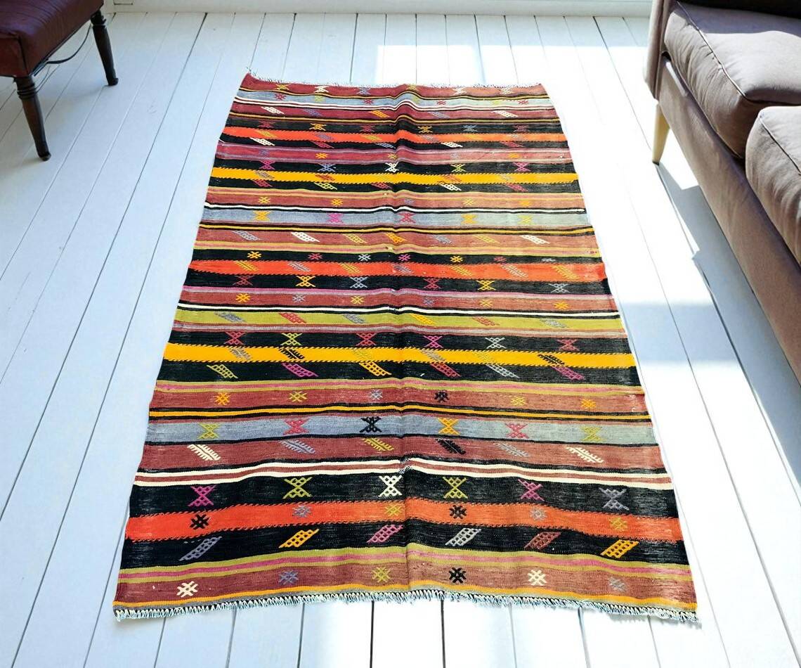 Vintage Anatolian Kilim Rug