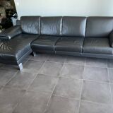 Leather corner sofa