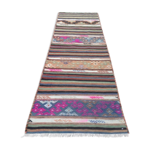 coureur étroit turc du kilim, 195x61cm