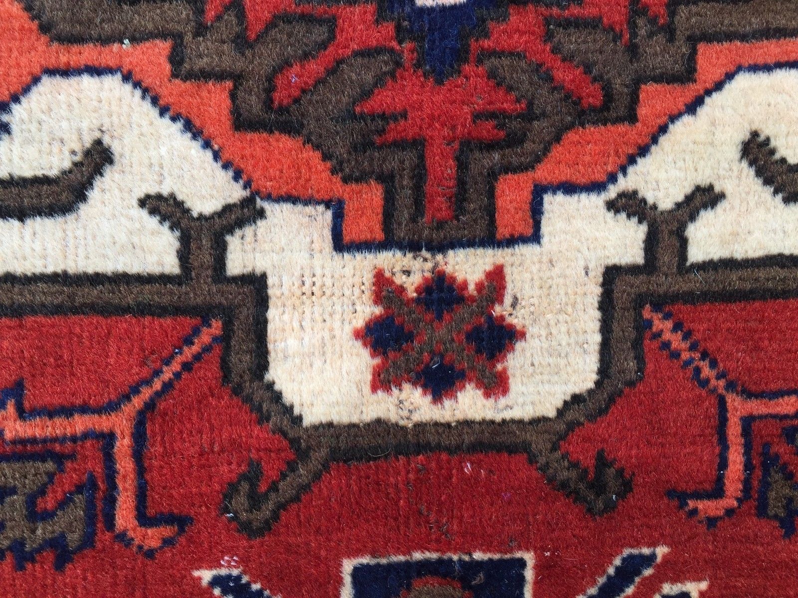 Tapis en teinture végétale Khal Mohammadi Persian Afghan 155x106 cm