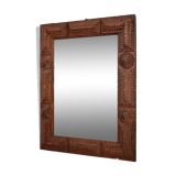 Black forest brown wooden mirror 4, 1910s.