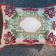 Rectangular cushion embroidery, dating back to the 50s