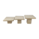 Set of 3 Italian Travertine Coffee Tables, 1980s