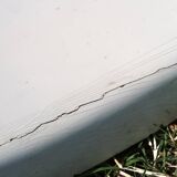 Charles Zublena fiberglass deck chair, 1960s