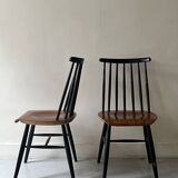 2 chaises scandinave en teck Fanett par Ilmari Tapiovaara, design 1950