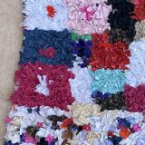Moroccan carpet Boucherouite colored - 120 x 216 cm
