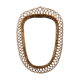 Vintage rattan mirror