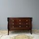 Empire style chest of drawers with gooseneck