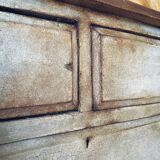 Antique commode, patinated, blue-grey Tuscany.