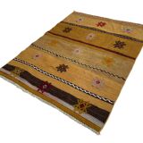 Vintage Turkish Kilim Cushion Cover , 115 X 82 Cm