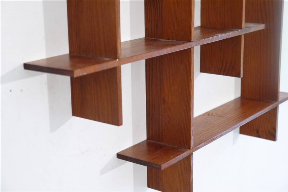Vintage Scandinavian wooden shelf 1960