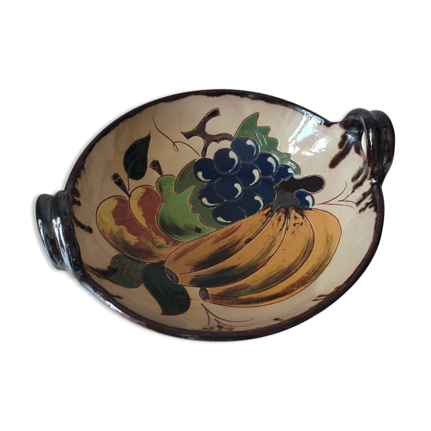 Glazed terracotta bowl