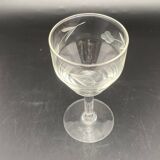 Aperitif glasses with chiseled Flowers pattern