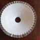Serrated opaline lampshade