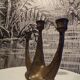 Brutalist Guild Bronze Candle Holder