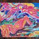 Pierre Lacroux (1909-1993) Gouache - 28 x 40 cm - elongated nude - dated 4.6.85