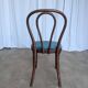 Vintage Bentwood Chair with Upholstered Seat / Thonet Style Dining Chair /