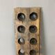 Brutalist oak bottle rack, late nineteenth century