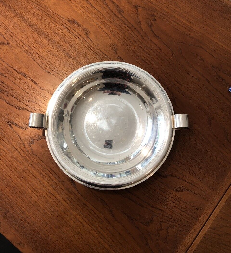 Silver metal dish