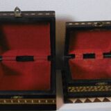 Bone wood marquetry boxes