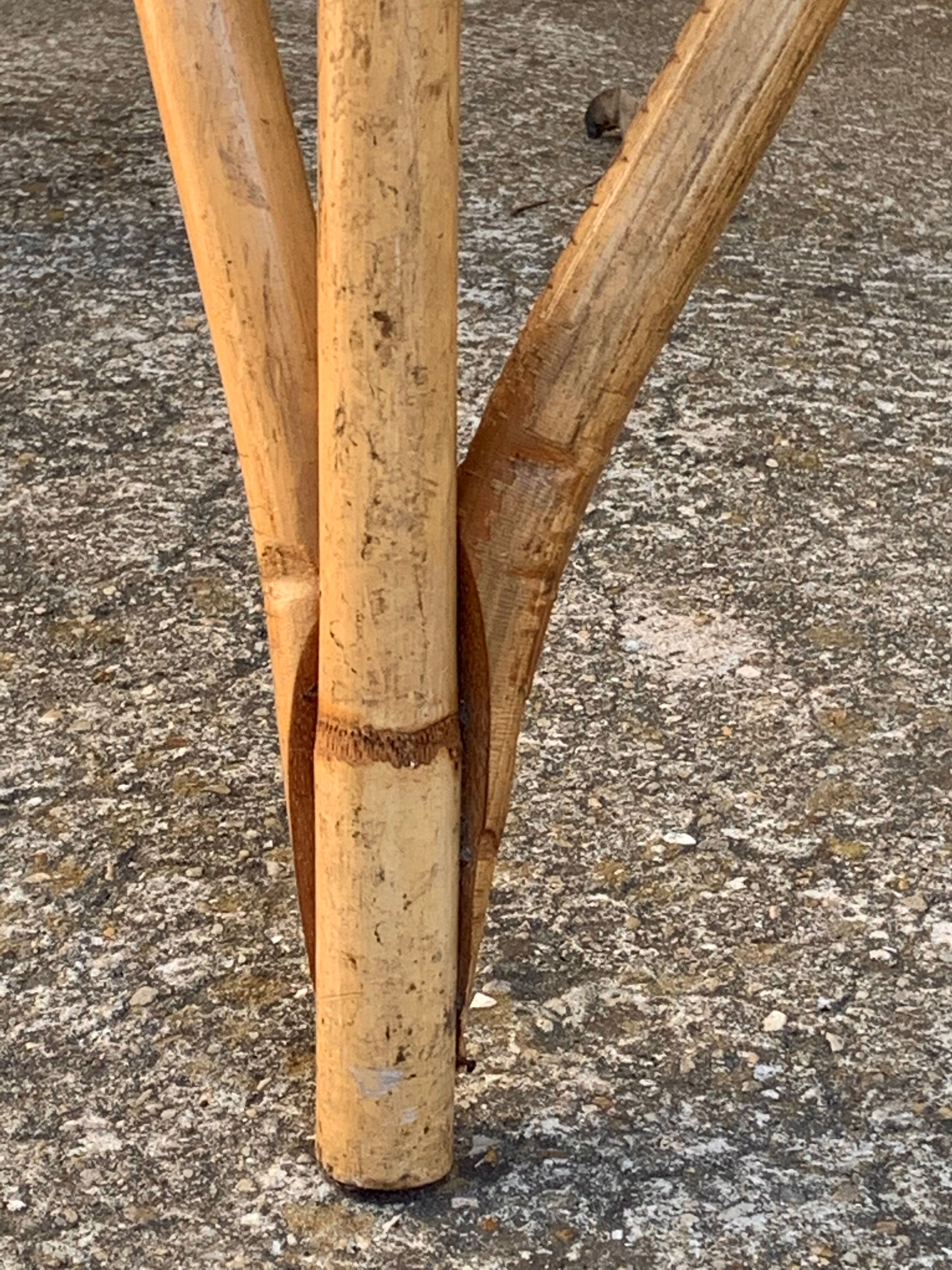 Chair and armchair in vintage rattan 1950