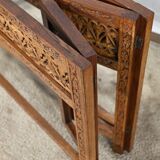 Oriental Folding Table in Exotic Wood – Early 20th Century