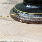 Vintage lamp, speckled ceramic base