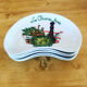 Set of 5 vintage salad plates, porcelain from Limoges
