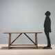 Walnut table with antique wood - Italy early 20th century